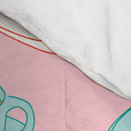 Colorful retro coffee cup art pattern Comforter Gallery Image 4