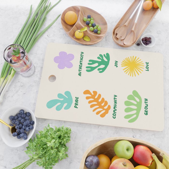 Pride,  Authenticity,  Joy Cutting Board Gallery Image 2