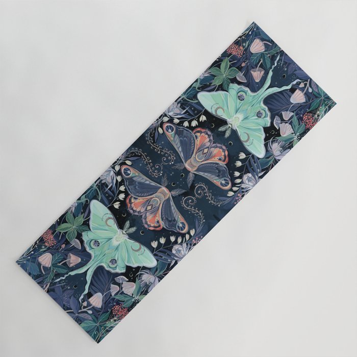 Luna Moth Yoga Mat Gallery Image 1