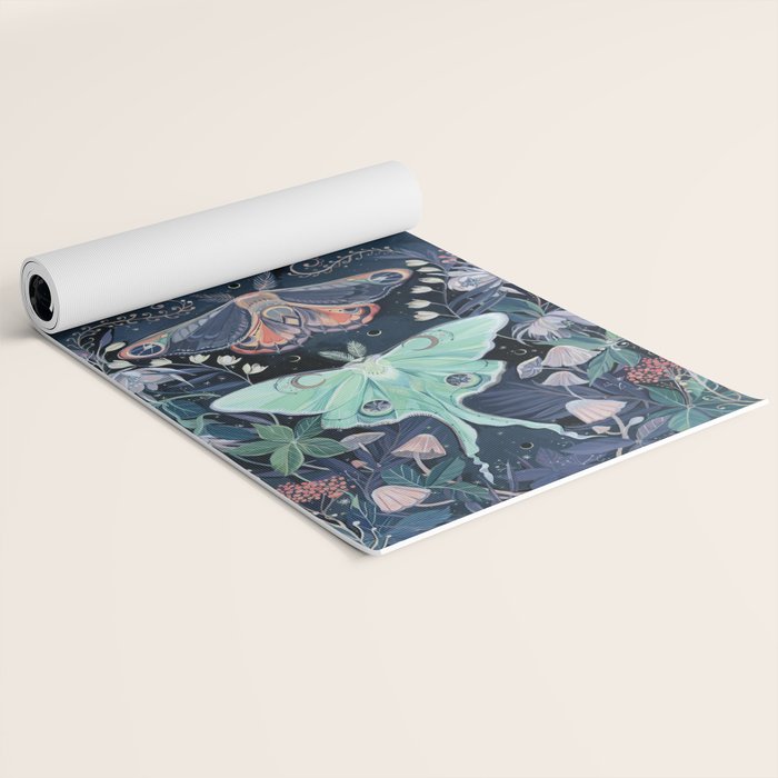 Luna Moth Yoga Mat Gallery Image 2