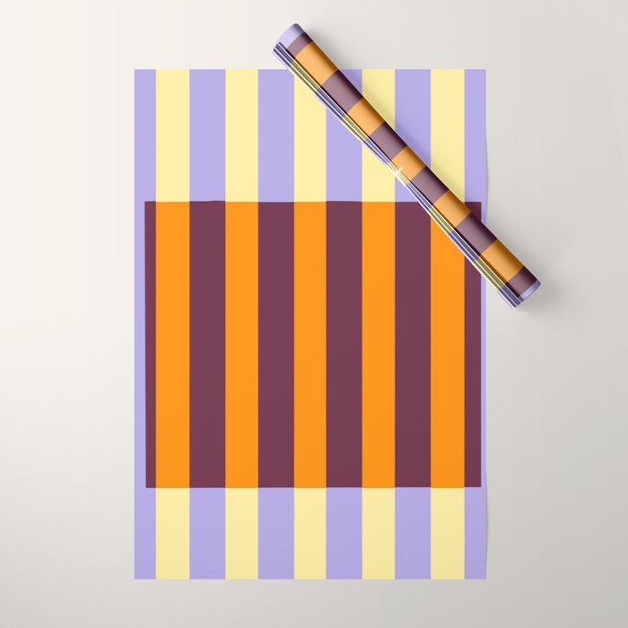 Optical Illusion Stripe Art Wrapping Paper Gallery Image 1