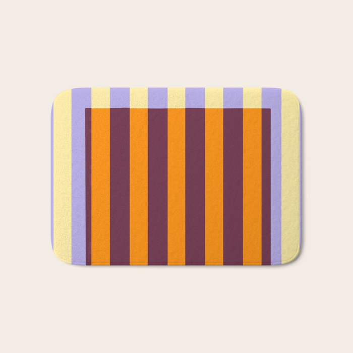 Optical Illusion Stripe Art Bath Mat Gallery Image 1