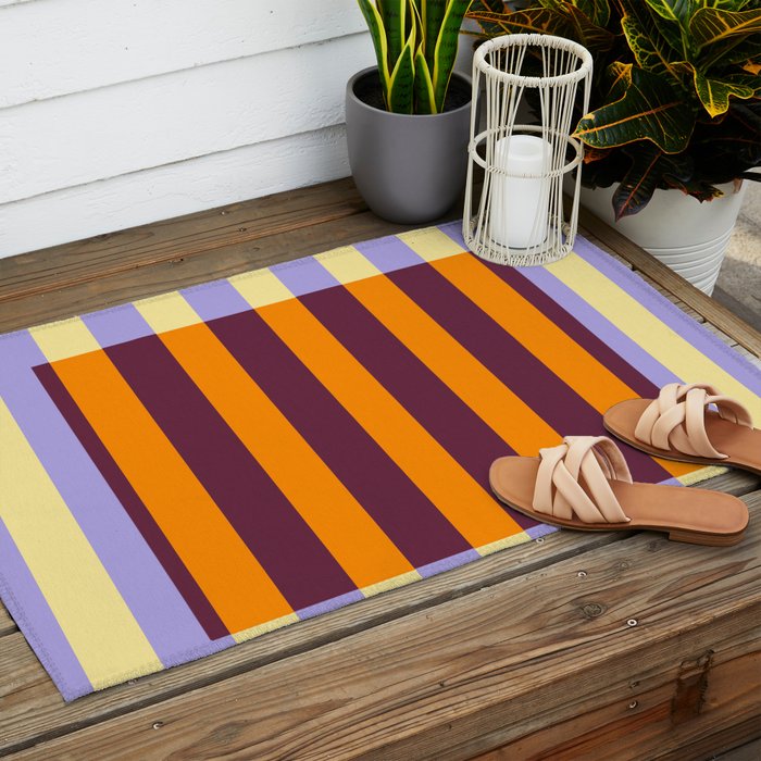 Optical Illusion Stripe Art Outdoor Rug Gallery Image 2
