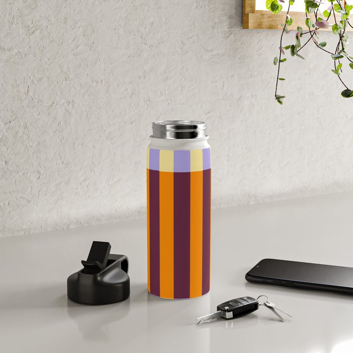 Optical Illusion Stripe Art Water Bottle Gallery Image 4