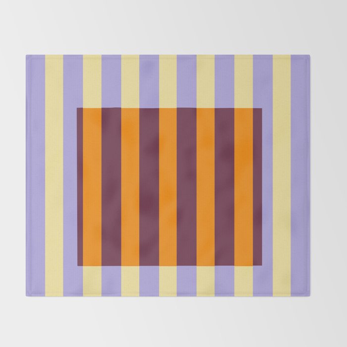 Optical Illusion Stripe Art Throw Blanket Gallery Image 2