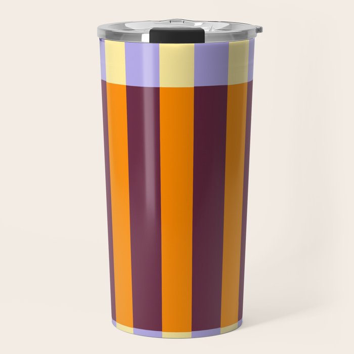 Optical Illusion Stripe Art Travel Mug Gallery Image 1