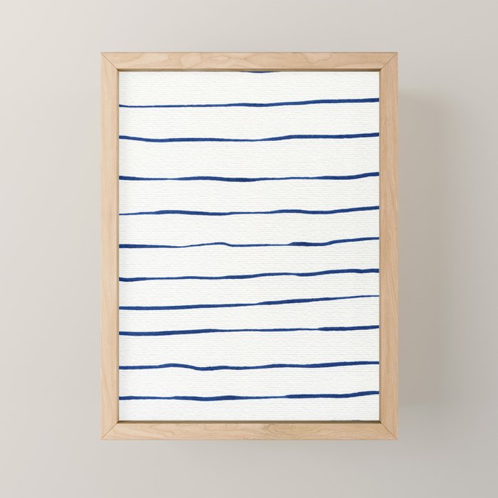 Blue Stripes Mini Art Print Gallery Image 1