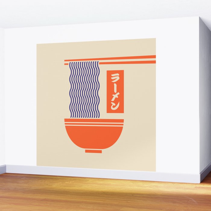 Ramen Minimal - Cream Wall Mural Gallery Image 2
