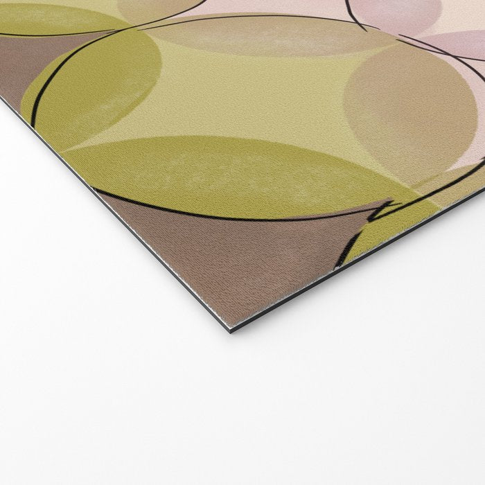 Nuanced echoing circles tell a story in a painterly way with soft muted hues Welcome Mat Gallery Image 2