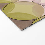 Nuanced echoing circles tell a story in a painterly way with soft muted hues Welcome Mat Gallery Image 2
