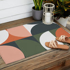 Mid Century Geometric 15 Outdoor Rug Gallery Image 2