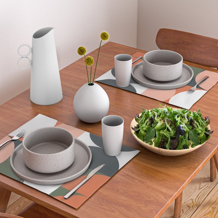 Mid Century Geometric 15 Placemat Gallery Image 2