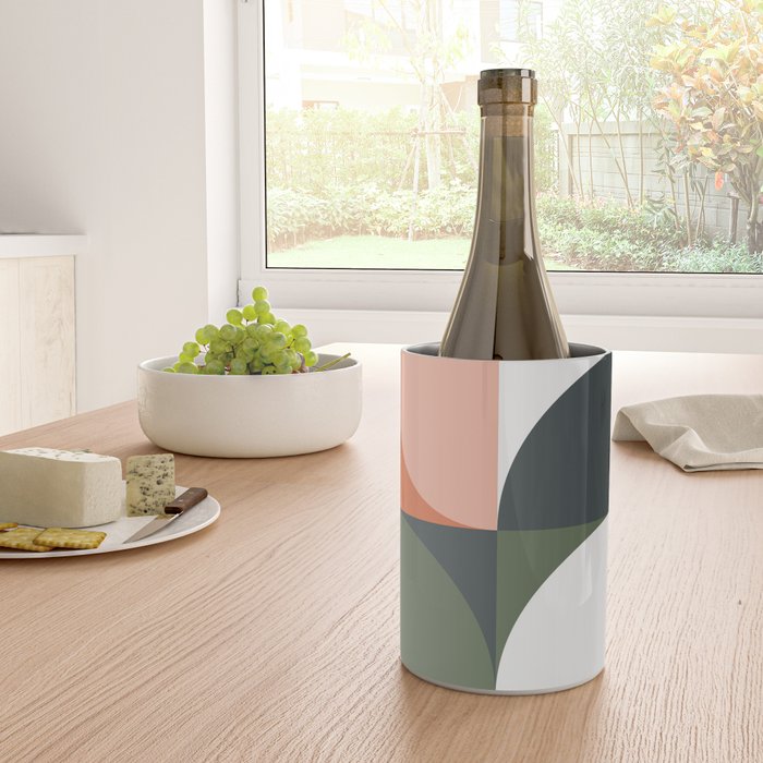 Mid Century Geometric 15 Wine Chiller Gallery Image 4