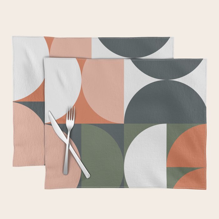 Mid Century Geometric 15 Placemat Gallery Image 1