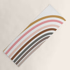 Whimsical Rainbow in Earthy Colors Yoga Mat Gallery Image 1