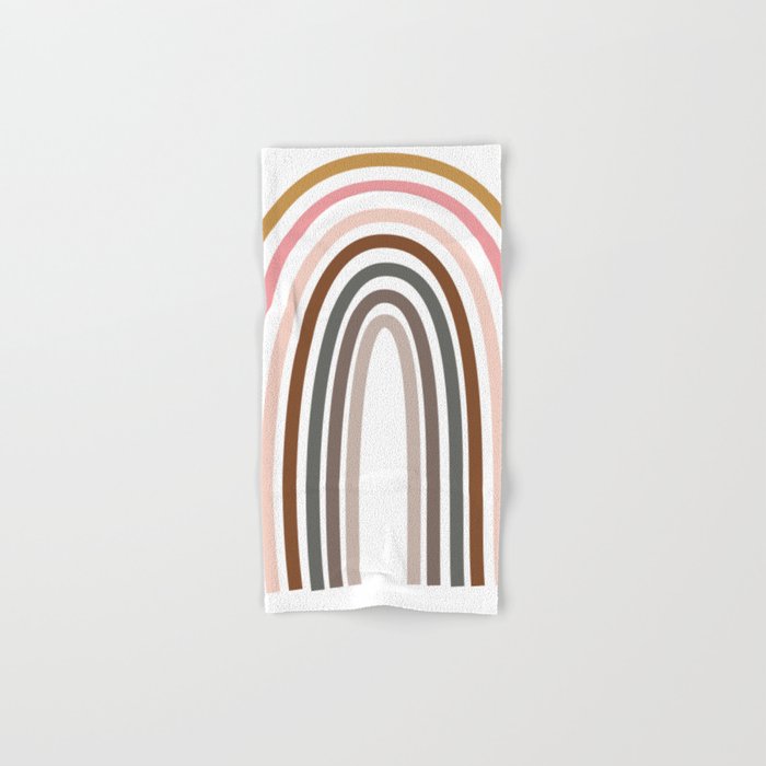 Whimsical Rainbow in Earthy Colors Towels Gallery Image 1