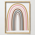 Whimsical Rainbow in Earthy Colors Serving Tray Gallery Image 1