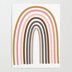 Whimsical Rainbow in Earthy Colors Poster Gallery Image 4