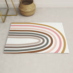 Whimsical Rainbow in Earthy Colors Rug Gallery Image 1