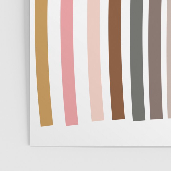 Whimsical Rainbow in Earthy Colors Poster Gallery Image 3