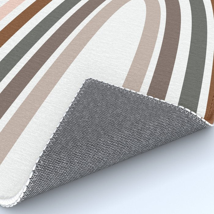 Whimsical Rainbow in Earthy Colors Rug Gallery Image 4
