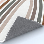 Whimsical Rainbow in Earthy Colors Rug Gallery Image 4