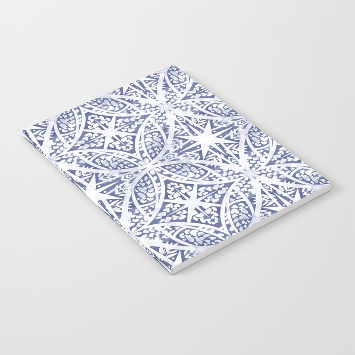 Leaves indigo fantasy tiled 4 Notebook Gallery Image 1
