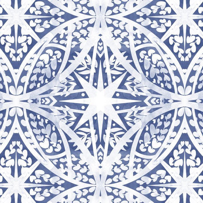 Leaves indigo fantasy tiled 4 Coffee Mug Gallery Image 2