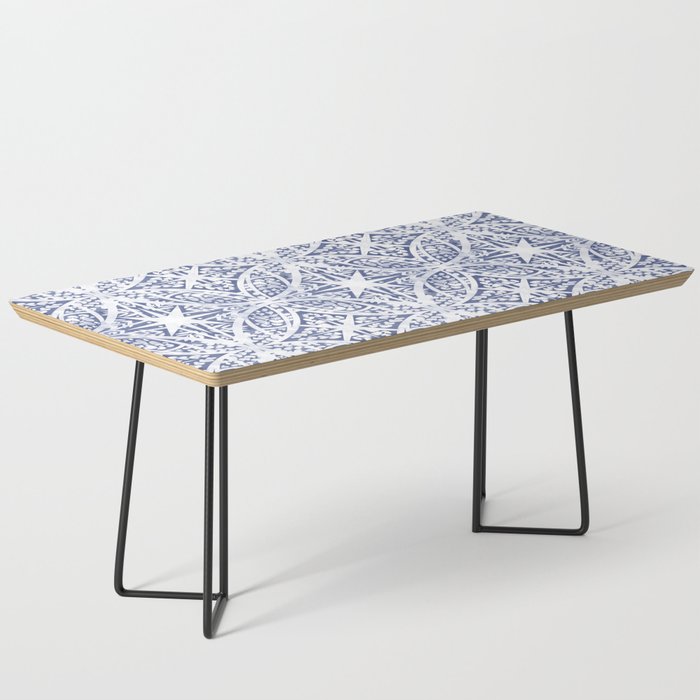 Leaves indigo fantasy tiled 4 Coffee Table Gallery Image 1