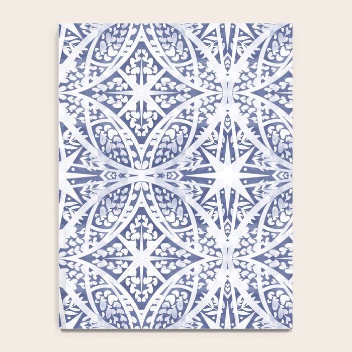 Leaves indigo fantasy tiled 4 Notebook Gallery Image 4