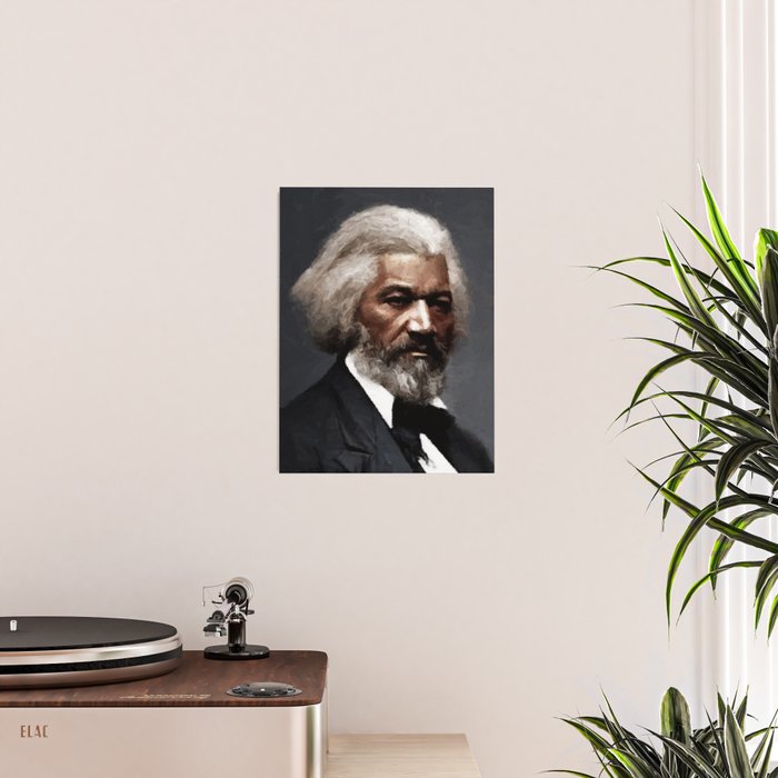 Frederick Douglass, African American Civil Rights Pioneer portrait painting Poster Gallery Image 2