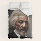Frederick Douglass, African American Civil Rights Pioneer portrait painting Comforter Gallery Image 6