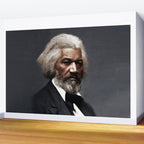 Frederick Douglass, African American Civil Rights Pioneer portrait painting Wall Mural Gallery Image 2