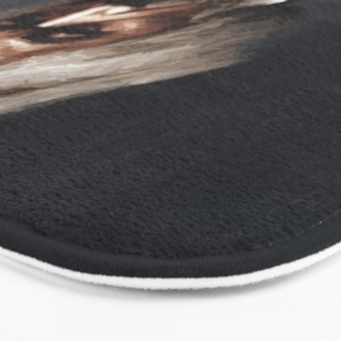 Frederick Douglass, African American Civil Rights Pioneer portrait painting Bath Mat Gallery Image 3