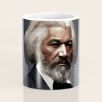 Frederick Douglass, African American Civil Rights Pioneer portrait painting Coffee Mug Gallery Image 4