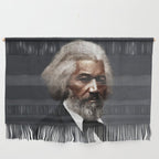 Frederick Douglass, African American Civil Rights Pioneer portrait painting Wall Hanging Gallery Image 1