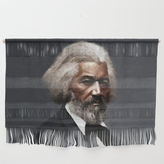 Frederick Douglass, African American Civil Rights Pioneer portrait painting Wall Hanging Gallery Image 1