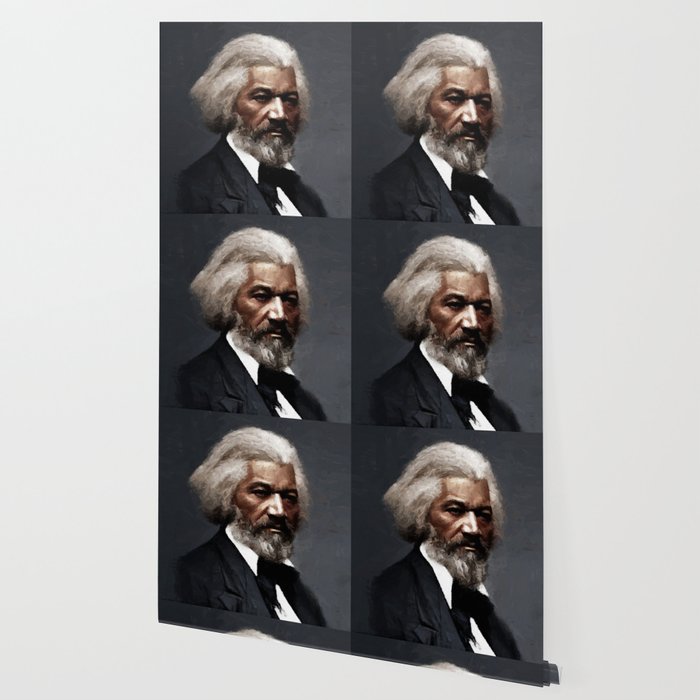 Frederick Douglass, African American Civil Rights Pioneer portrait painting Wallpaper Gallery Image 2