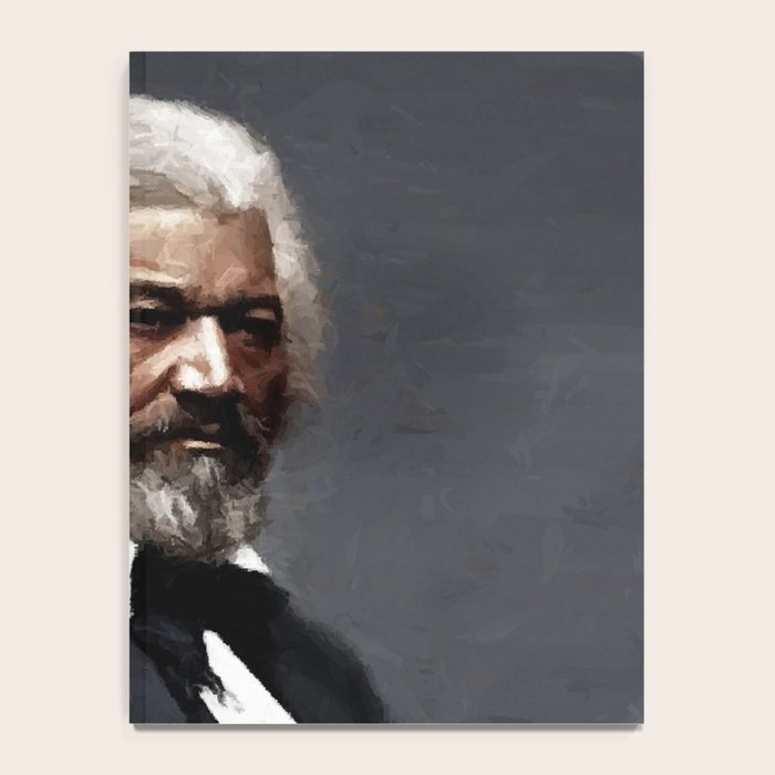 Frederick Douglass, African American Civil Rights Pioneer portrait painting Notebook Gallery Image 4