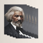 Frederick Douglass, African American Civil Rights Pioneer portrait painting Wrapping Paper Gallery Image 3