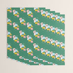 GIRL POWER - green Wrapping Paper Gallery Image 3