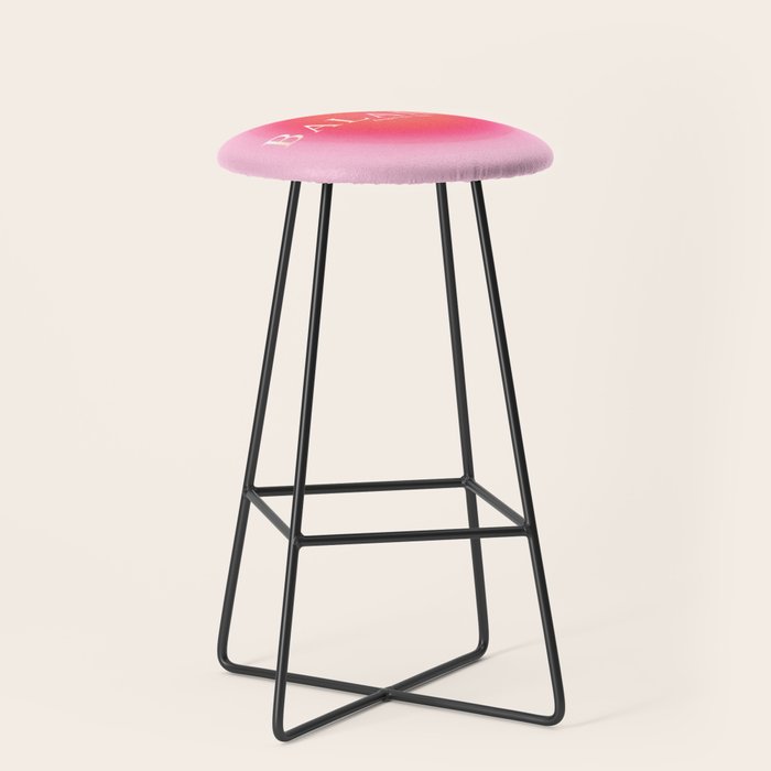 Gradient Angel Numbers: Angel Number 888 - Balance (Pink Palette) Stool Gallery Image 1