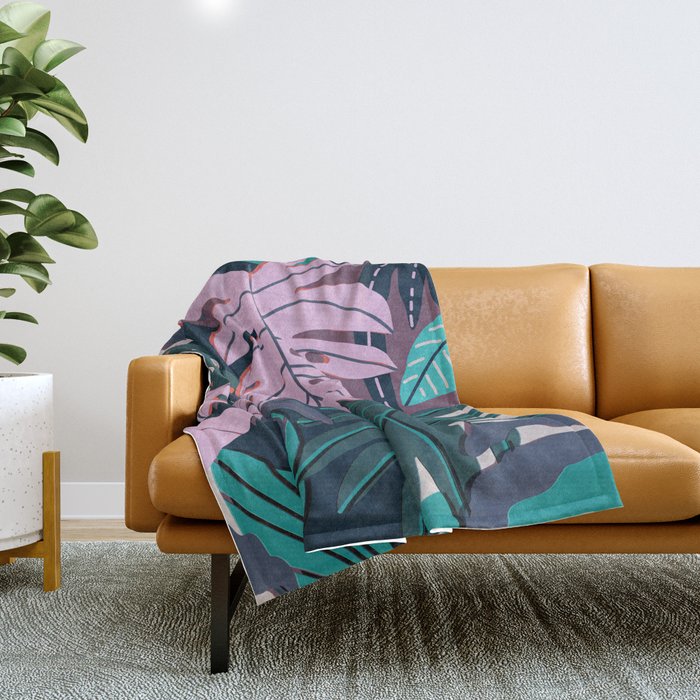 Moon light Throw Blanket Gallery Image 1