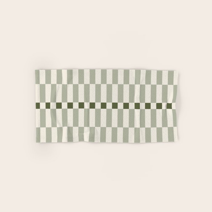 TILES II (Pistachio) Bath Towel Gallery Image 1