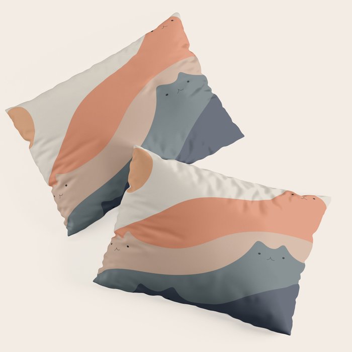 Cat Landscape 90 Pillow Sham Gallery Image 1