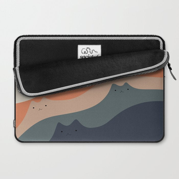 Cat Landscape 90 Laptop Sleeve Gallery Image 2