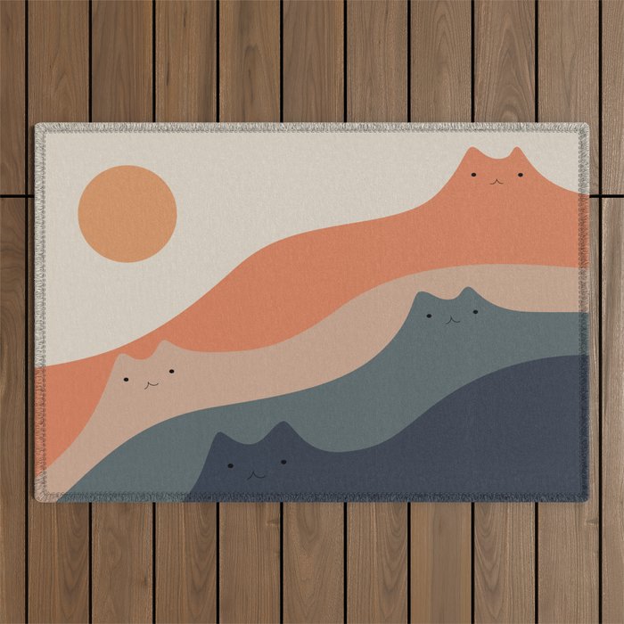 Cat Landscape 90 Outdoor Rug Gallery Image 1