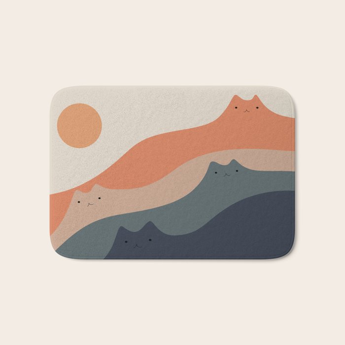 Cat Landscape 90 Bath Mat Gallery Image 1