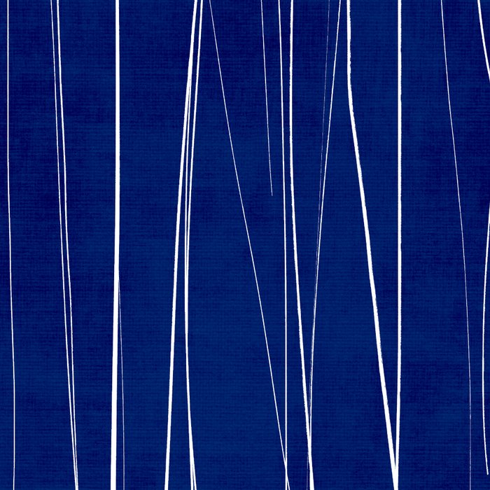 Deep Blue White Lines Minimalist Abstract  Coffee Mug Gallery Image 2