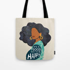 Be Happy Tote Bag Gallery Image 1